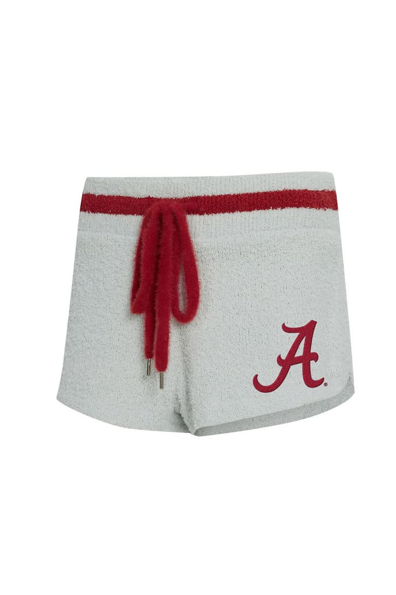 Women's Concepts Sport Gray/Crimson Alabama Crimson Tide Whitley Long Sleeve Hoodie Top & Shorts Set, Alternate, color, Gray