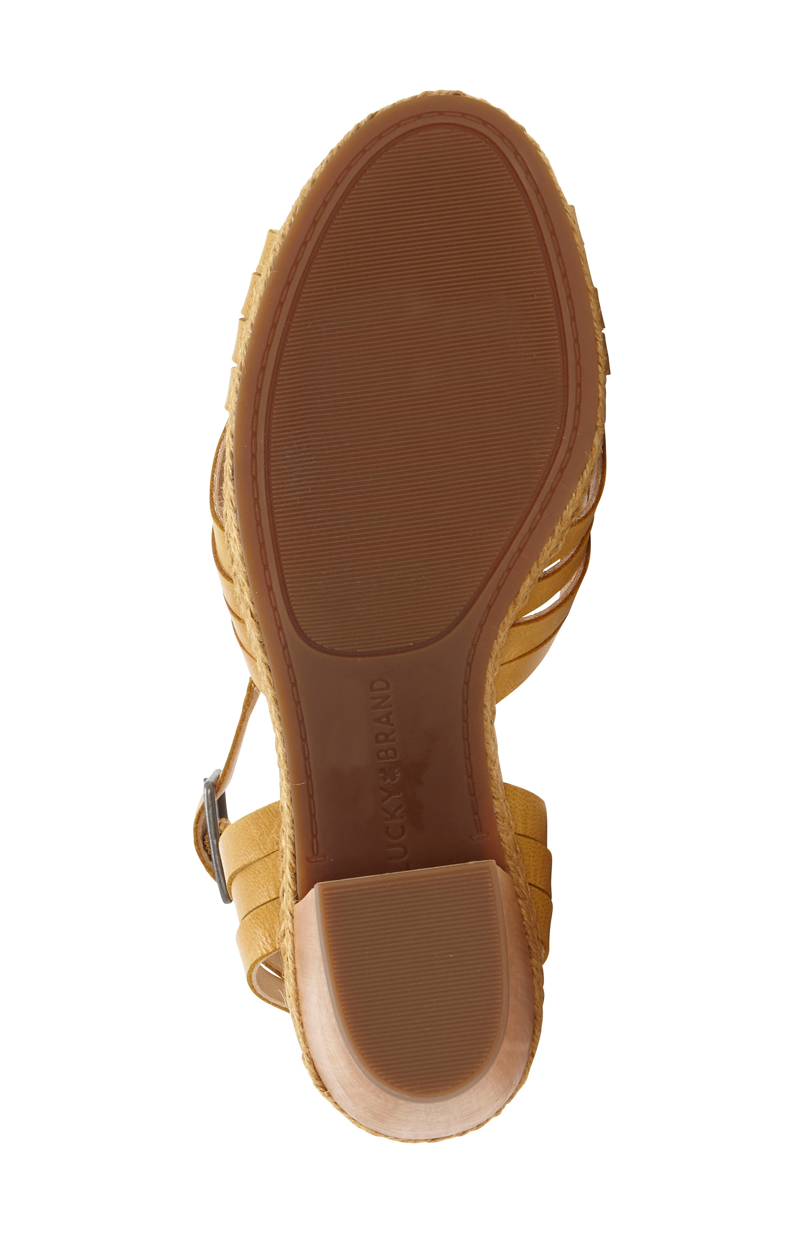 Noxa Ankle Strap Sandal, Alternate, color, GOLDEN YELLOW LEATHER