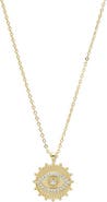BY ADINA EDEN CZ Sun Evil Eye Necklace