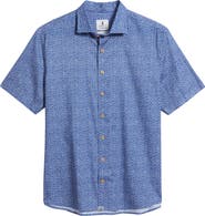 johnnie-O Patel Hangin’ Out Heart Print Short Sleeve Button-Up Shirt
