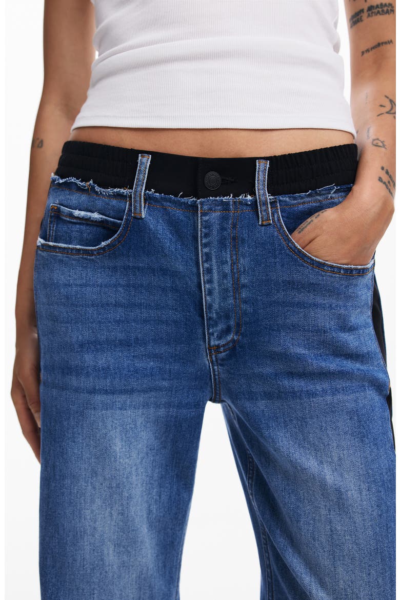 Ayana Straight Leg Jeans, Alternate, color, BLUE