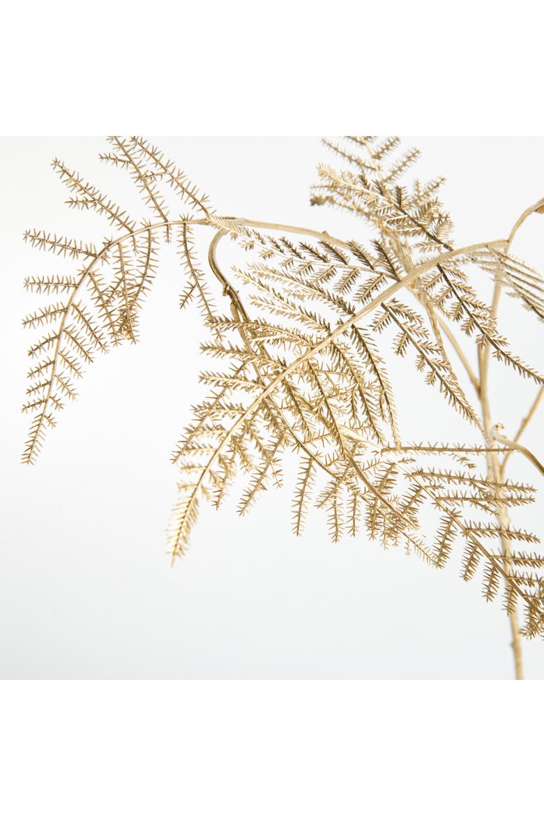 Gilded Gold Plastic Fern Stems 36" Set of 4, Alternate, color, Gold