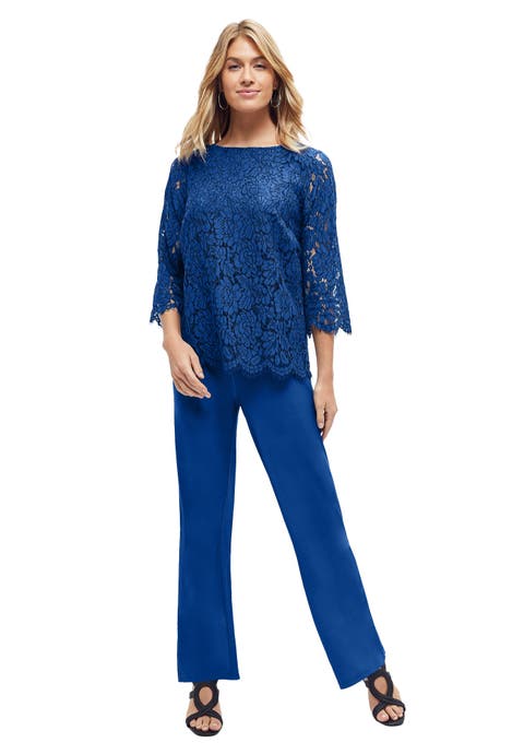 Popover Lace Jumpsuit (Plus)