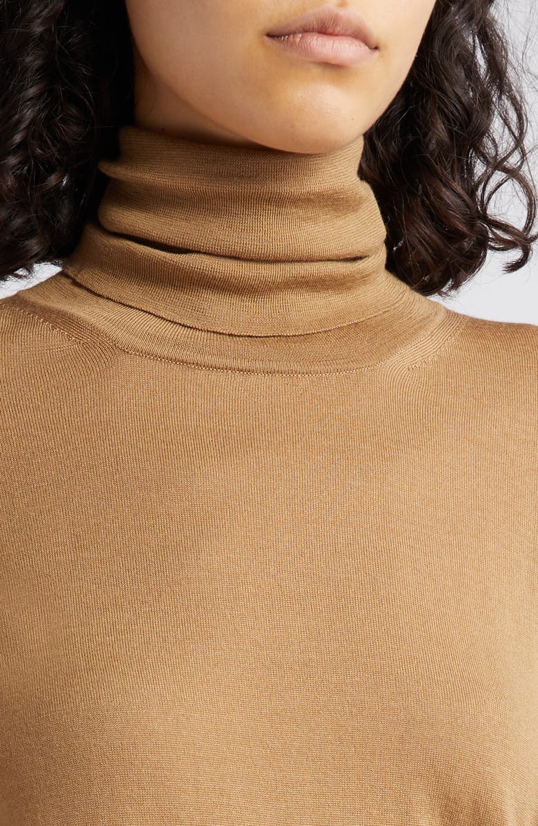 Max Mara Palos Virgin Wool Turtleneck Sweater, Alternate, color, 