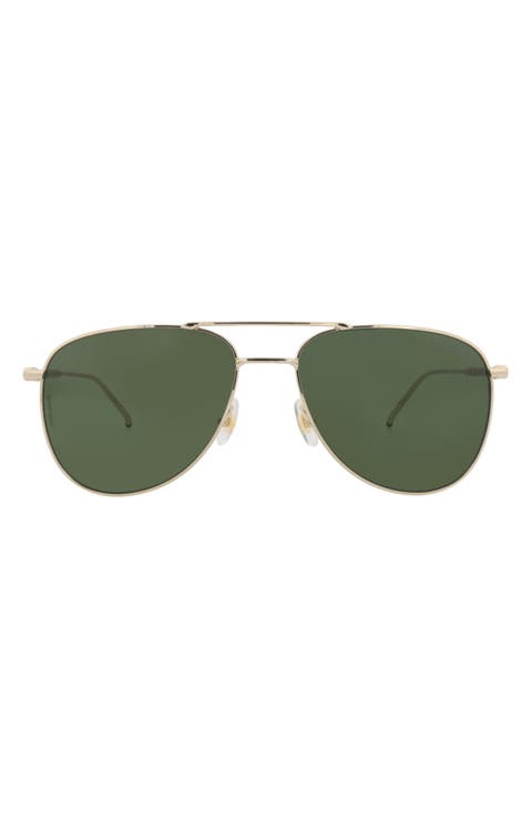 58mm Aviator Sunglasses