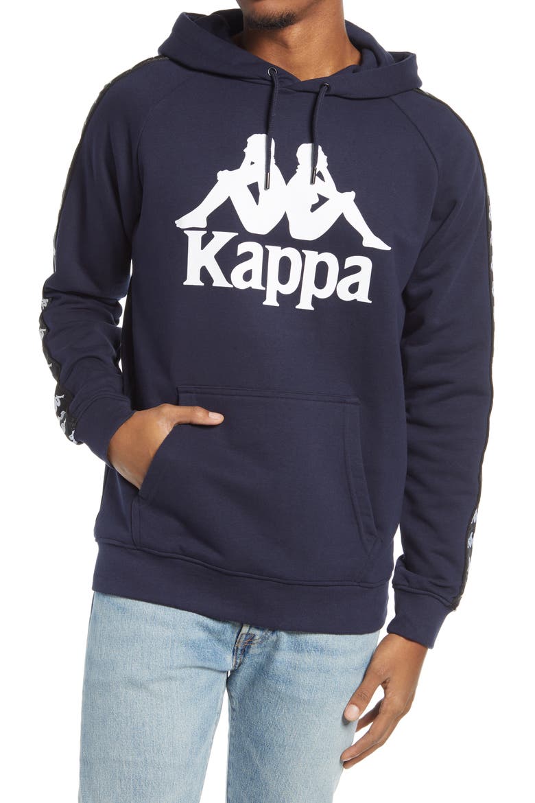 Kappa Men's 222 Banda Hurtado Hoodie, Main, color, NAVY-BLACK
