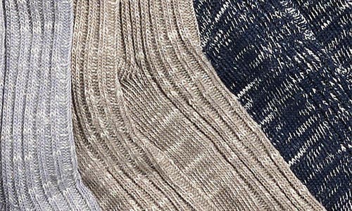 Nordstrom Rack 3-pack Slub Crew Socks In Multi