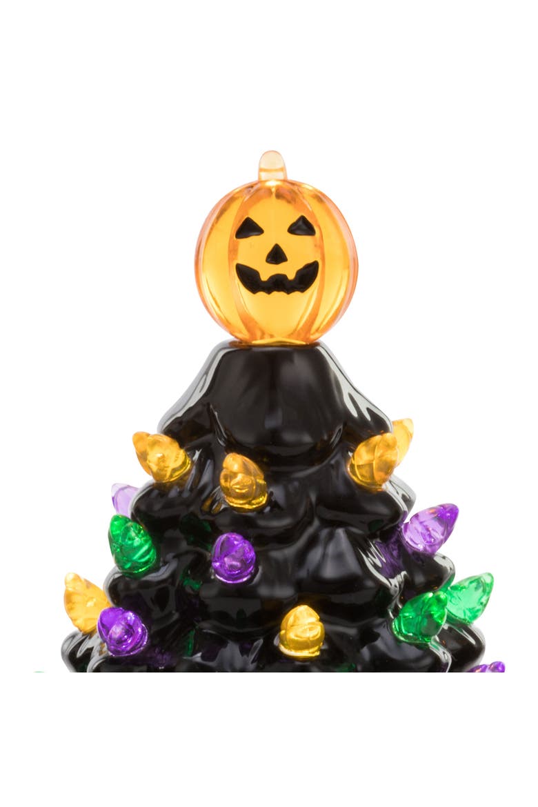 Set of 2 Mini Halloween Trees - Black, Alternate, color, Black