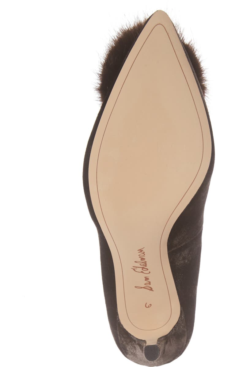 Sam Edelman Haroldson Pump with Faux Fur Pompom, Alternate, color,