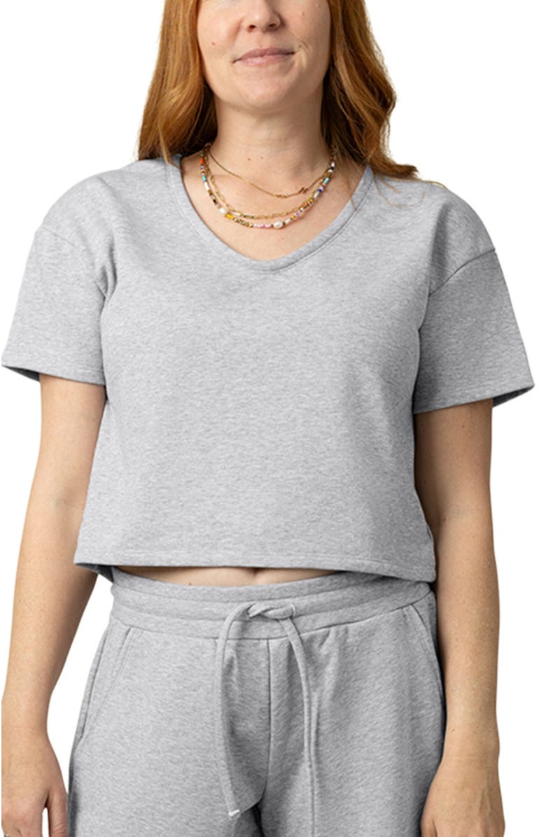 Kindred Bravely French Terry Nursing T-shirt, Main, color, Grey Heather