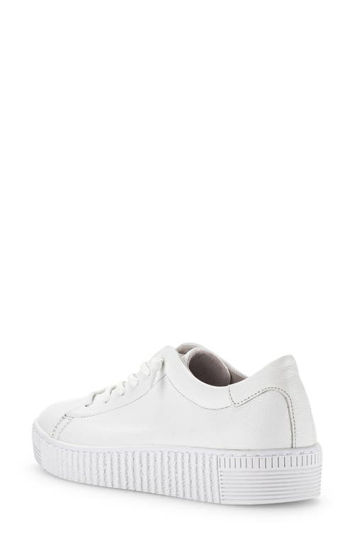 Gabor Leather Platform Sneaker In Multi