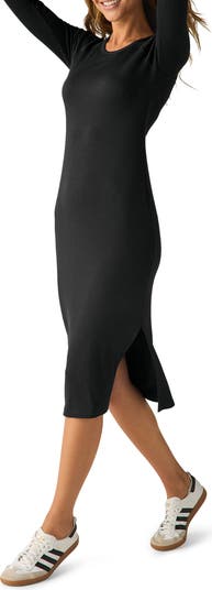 Contours Long Sleeve Midi Dress