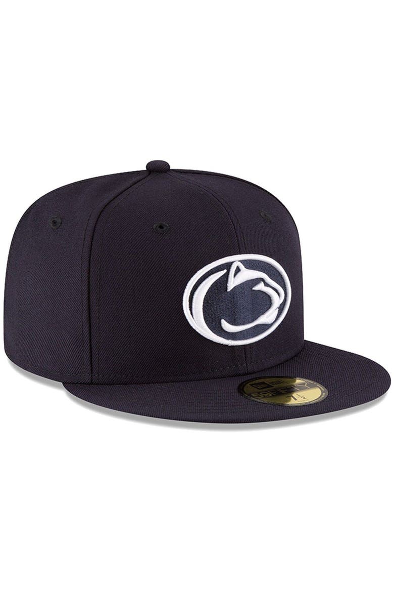Men's New Era Navy Penn State Nittany Lions Basic 59FIFTY Fitted Hat, Alternate, color, Navy