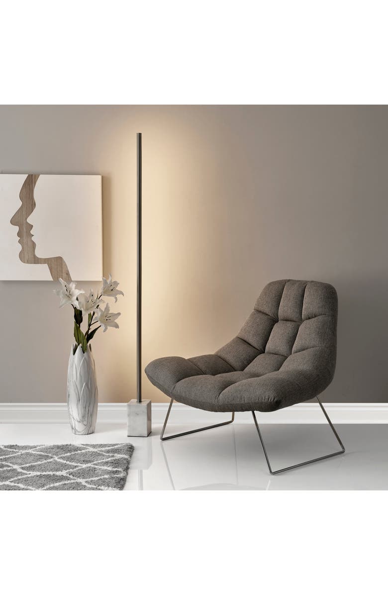 ADESSO LIGHTING Felix LED Wall Washer Lamp, Alternate, color, Brushed Steel