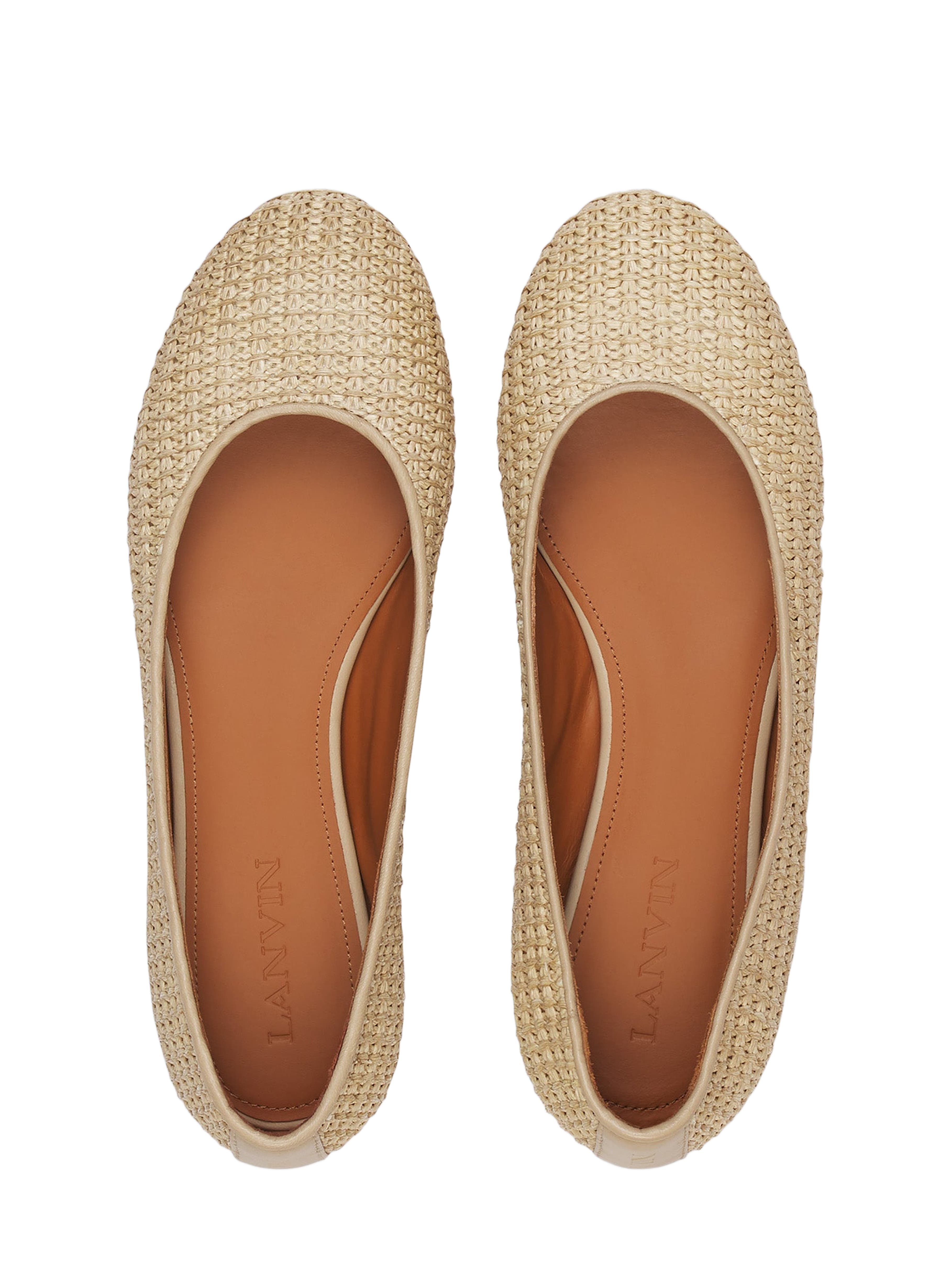 Lanvin Raffia Ballerina, Alternate, color, 