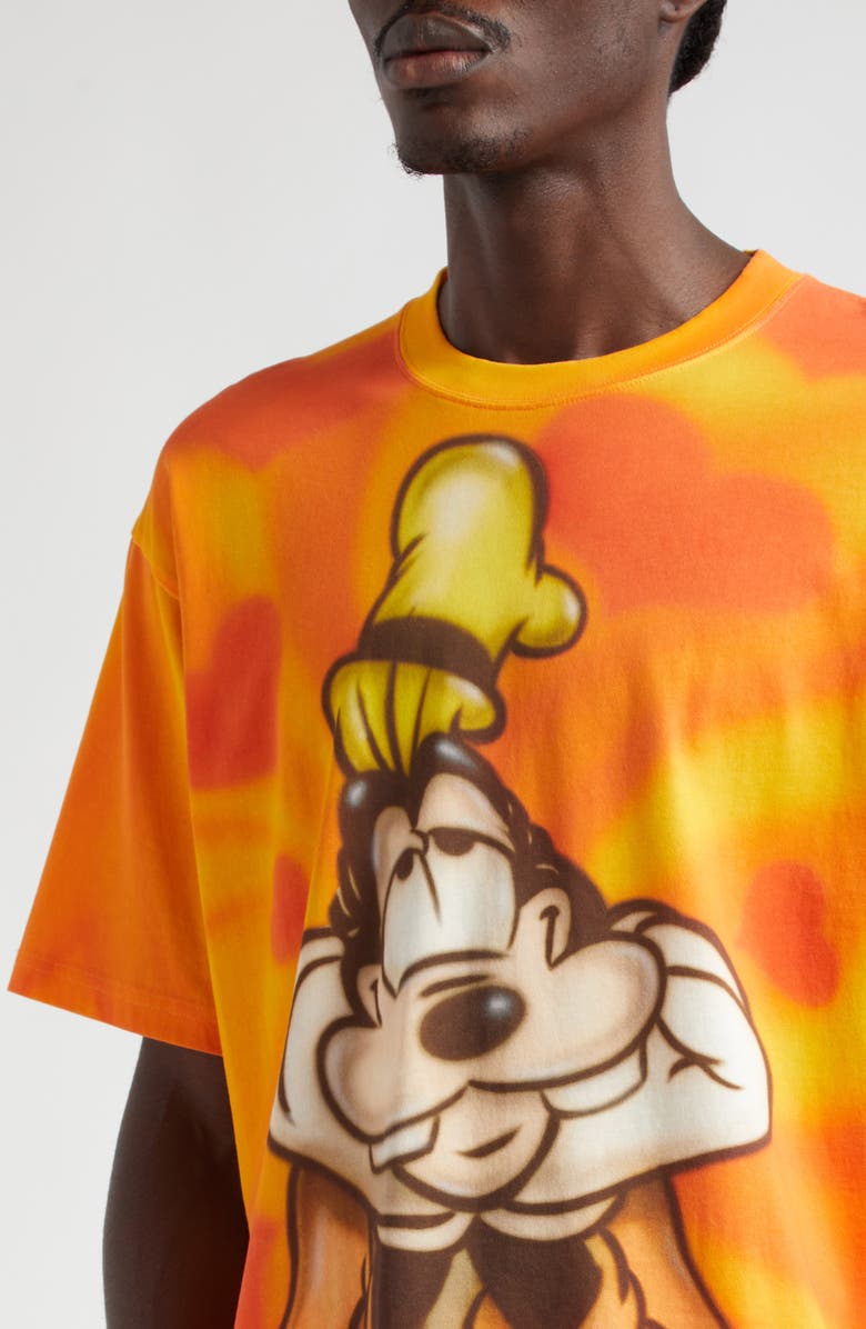 STOCKHOLM SURFBOARD CLUB x Disney Goofy Airbrush Organic Cotton Graphic T-Shirt, Alternate, color, Goofy