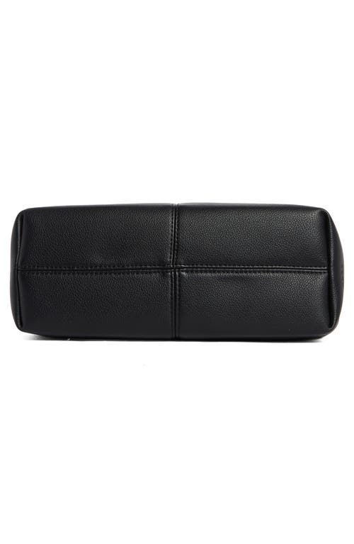 Bcbg Pleated Top Handle Bag In Black