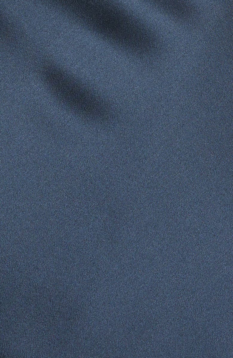 Cinq à Sept Georgiana Strapless Mixed Media Satin Cocktail Dress, Alternate, color, 