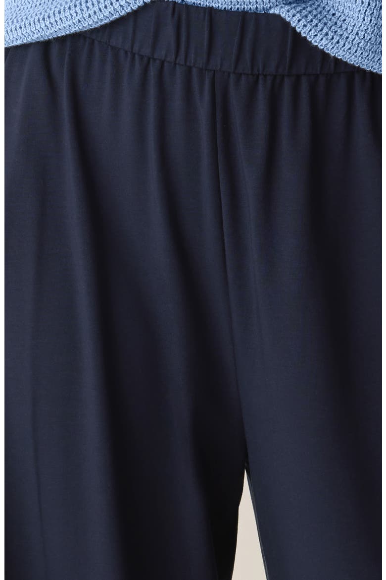 Ankle Straight Leg Jersey Pants, Alternate, color, INK