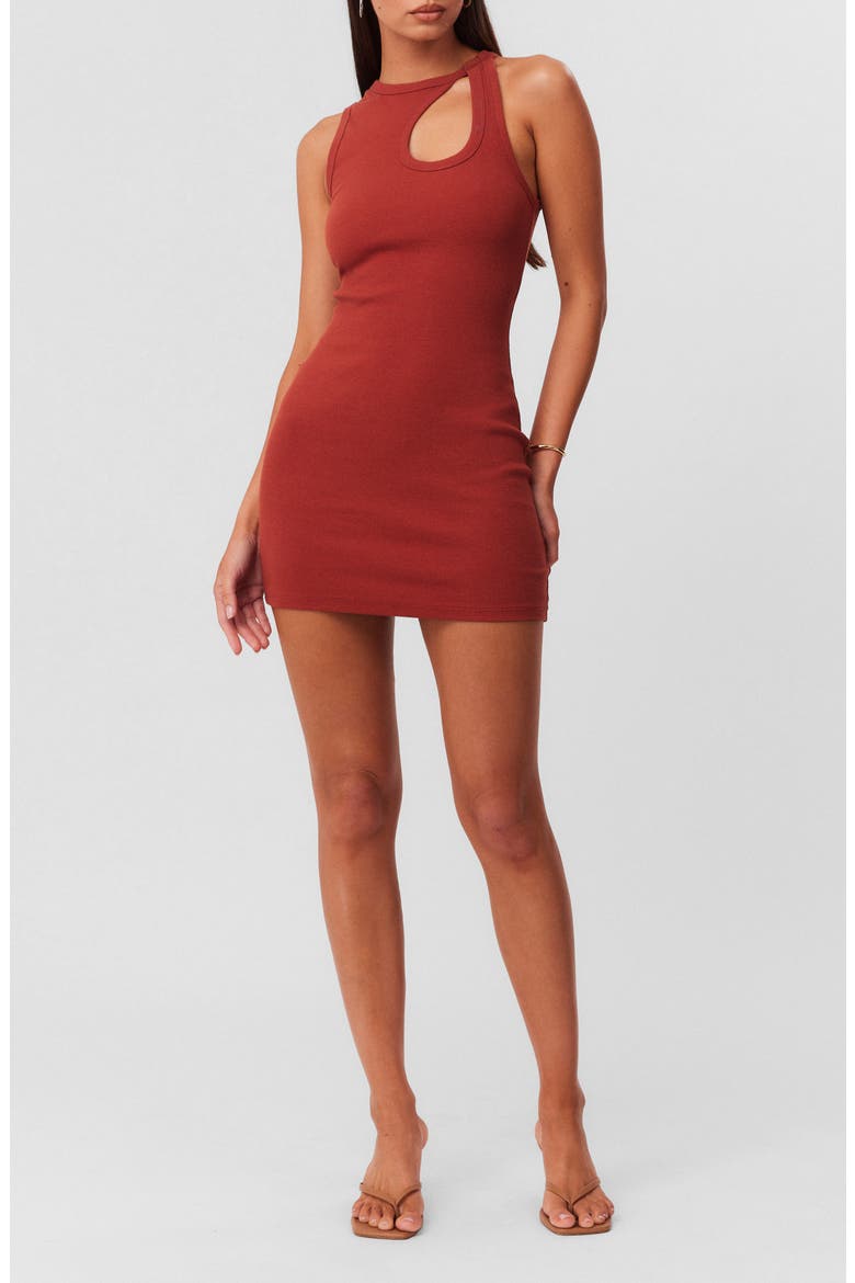 Daizy Minidress, Main, color, RUST