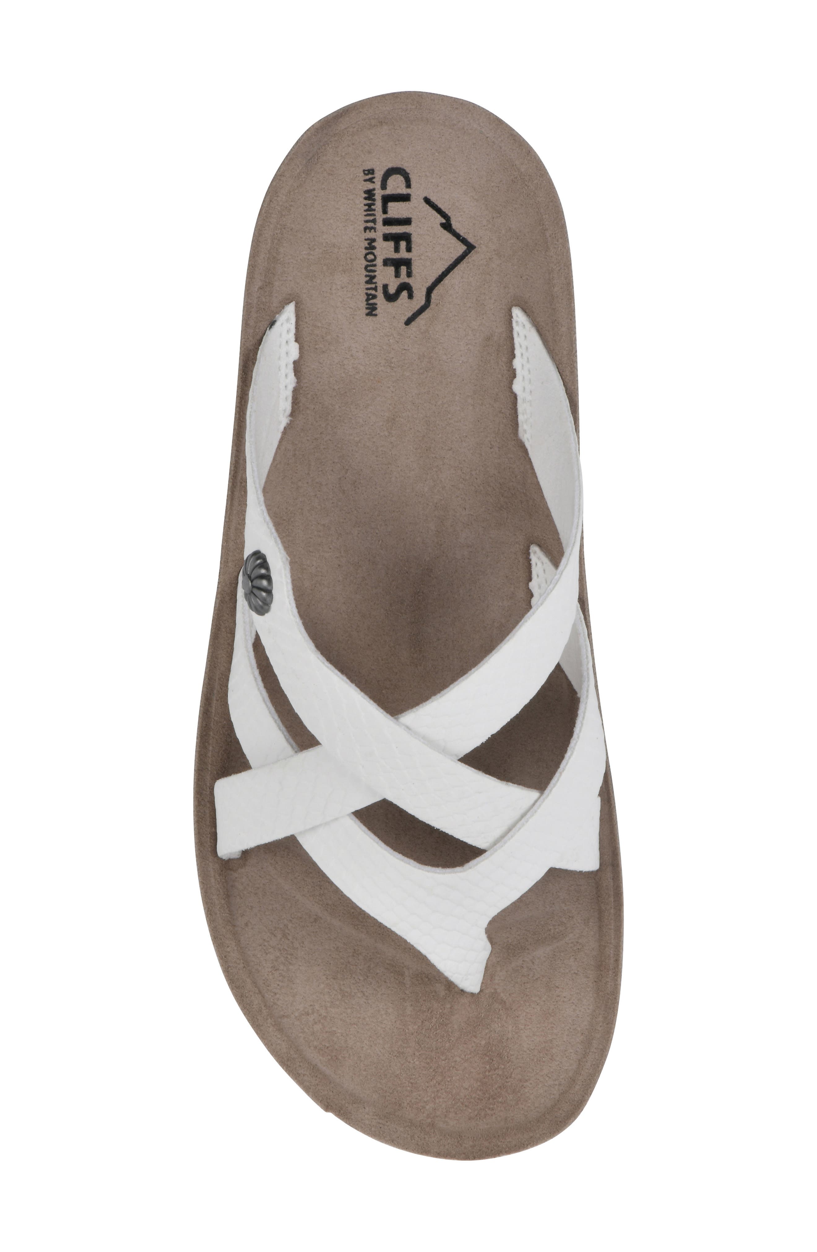 Bansky Thong Comfort Sandal, Alternate, color, WHITE PRINT