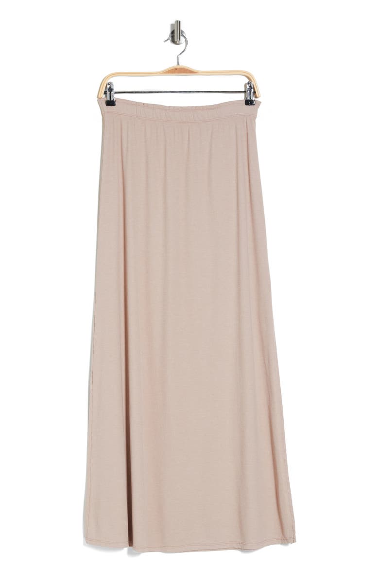 Rib Maxi Skirt, Alternate, color, MUSHROOM