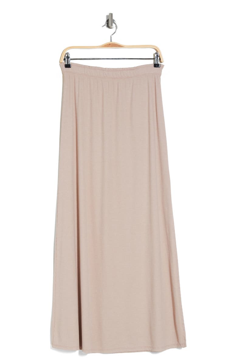 GO COUTURE Rib Maxi Skirt, Alternate, color, Mushroom