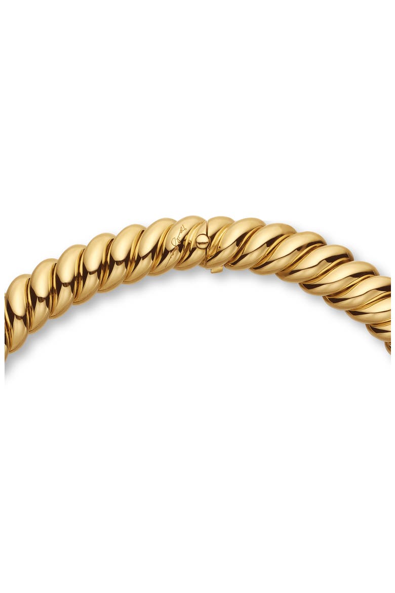 Sculpted Cable Necklace in 18K Yellow Gold, 14mm, Alternate, color, 18K YELLOW GOLD