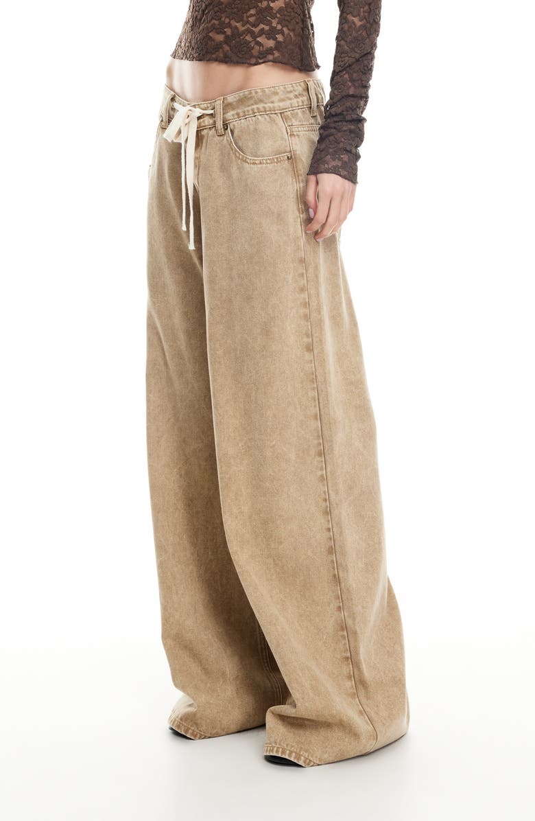 LIONESS Muse Baggy Jeans, Alternate, color, Camel