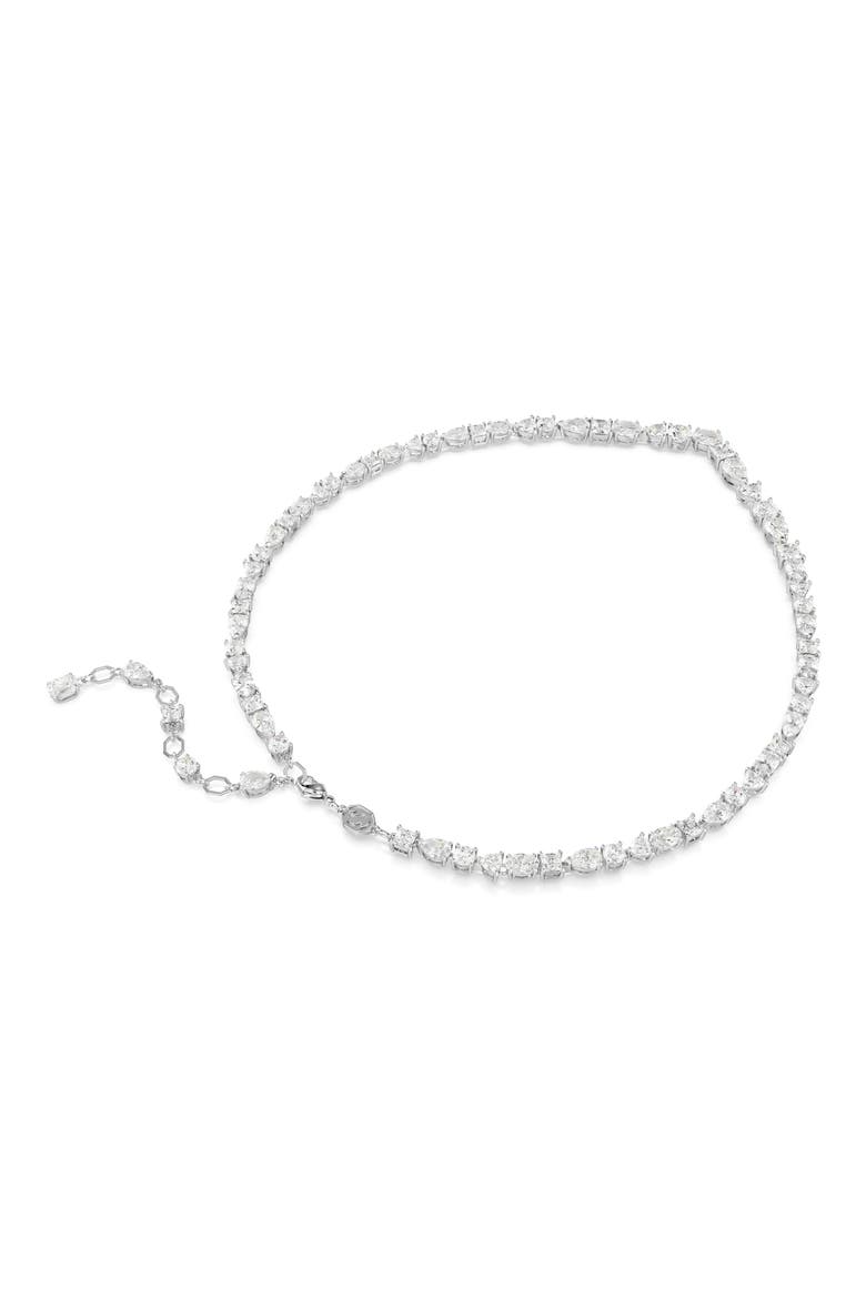 Mesmera Crystal Necklace & Earrings Set, Alternate, color, WHITE