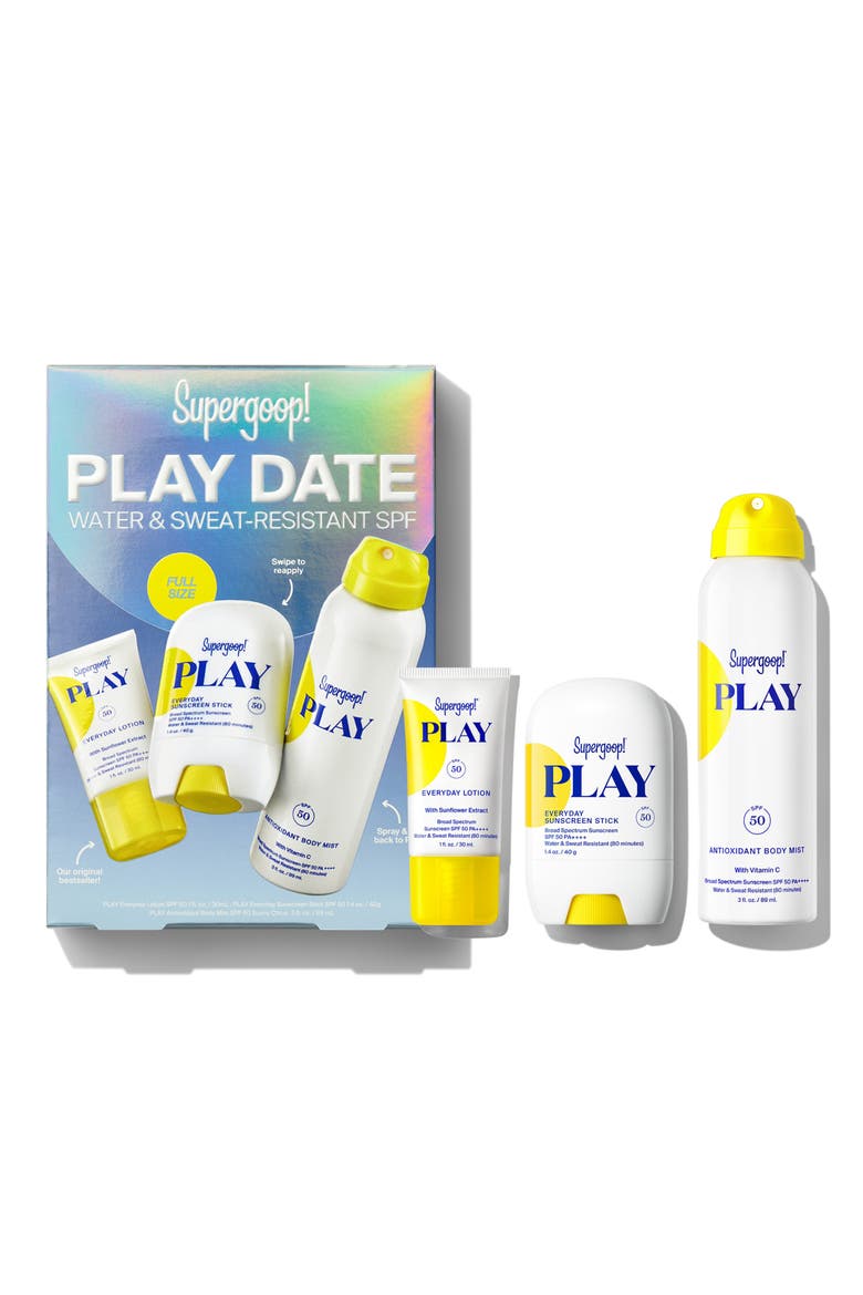 Play Date Outdoor SPF Set, Main, color, CLEAR