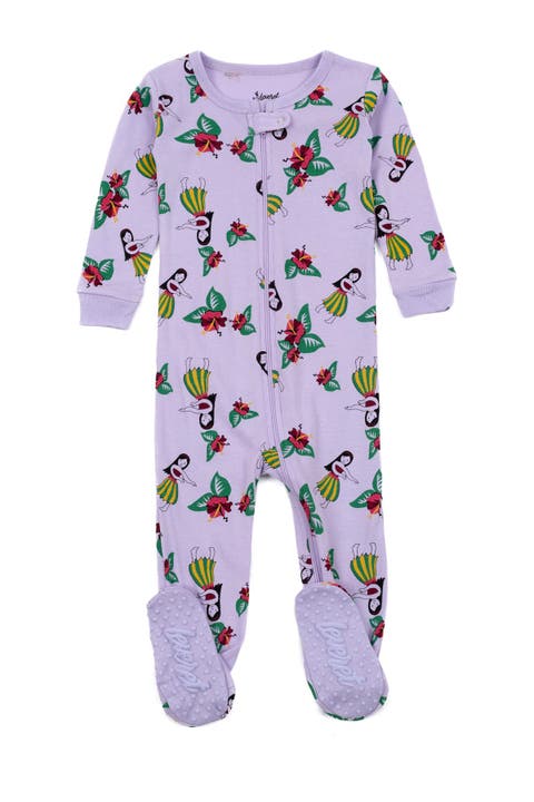Footed Printed Cotton Pajamas, Animal, Holiday & Fun Prints