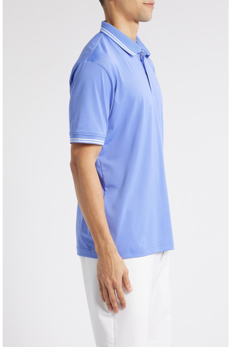 Thatcher Tipped Performance Polo, Alternate, color, IRIS