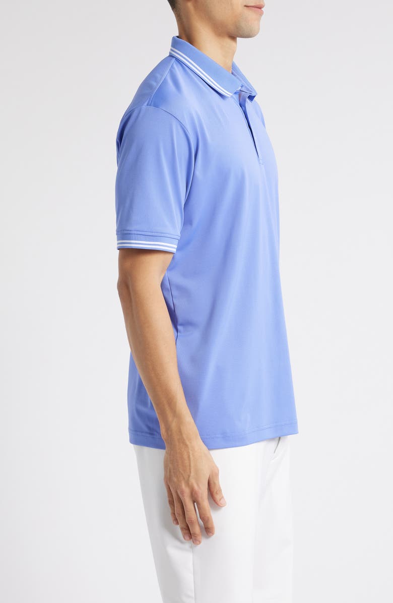 Swannies Thatcher Tipped Performance Polo, Alternate, color, Iris