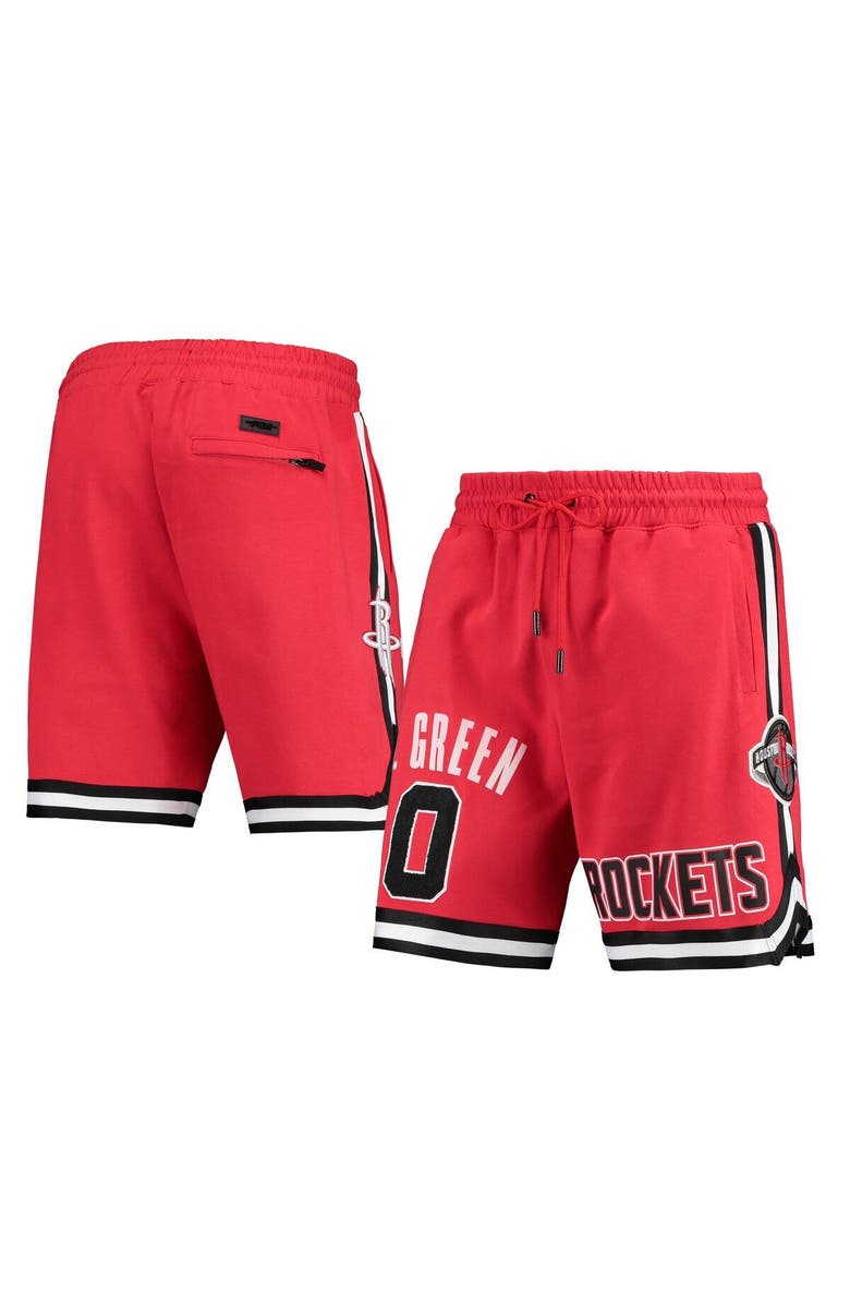 PRO STANDARD Men's Pro Standard Jalen Green Red Houston Rockets Player Replica Shorts, Main, color, 