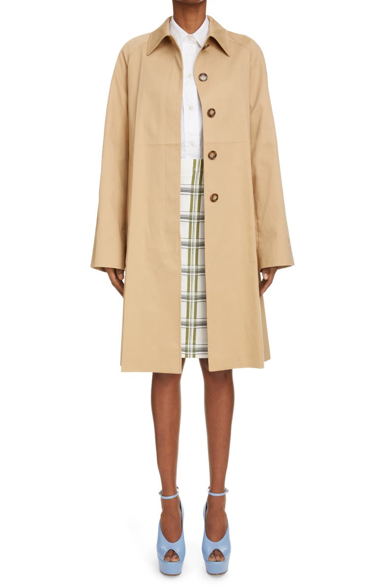 Victoria Beckham Cotton Gabardine Car Coat, Main, color,