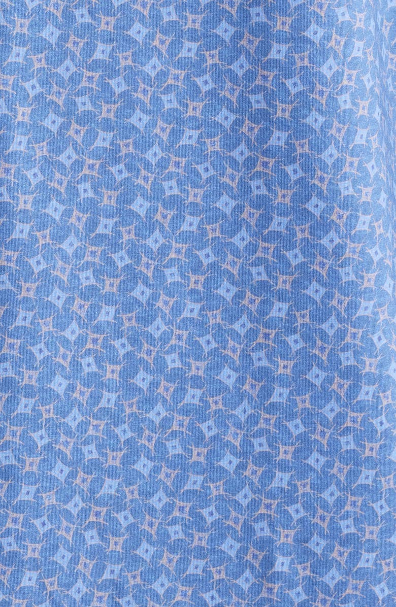 Bugatchi Jimmy OoohCotton<sup>®</sup> Abstract Print Button-Up Shirt, Alternate, color, Cobalt