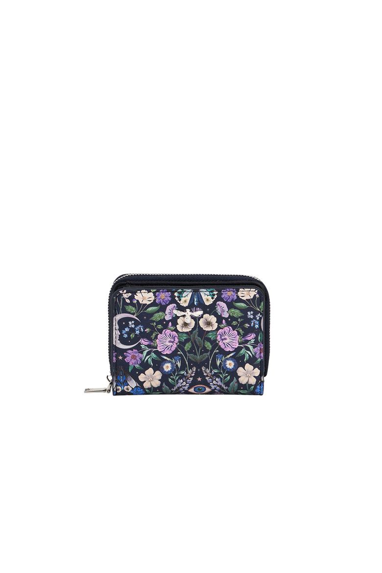 Selene Print Small Wallet, Main, color, Navy