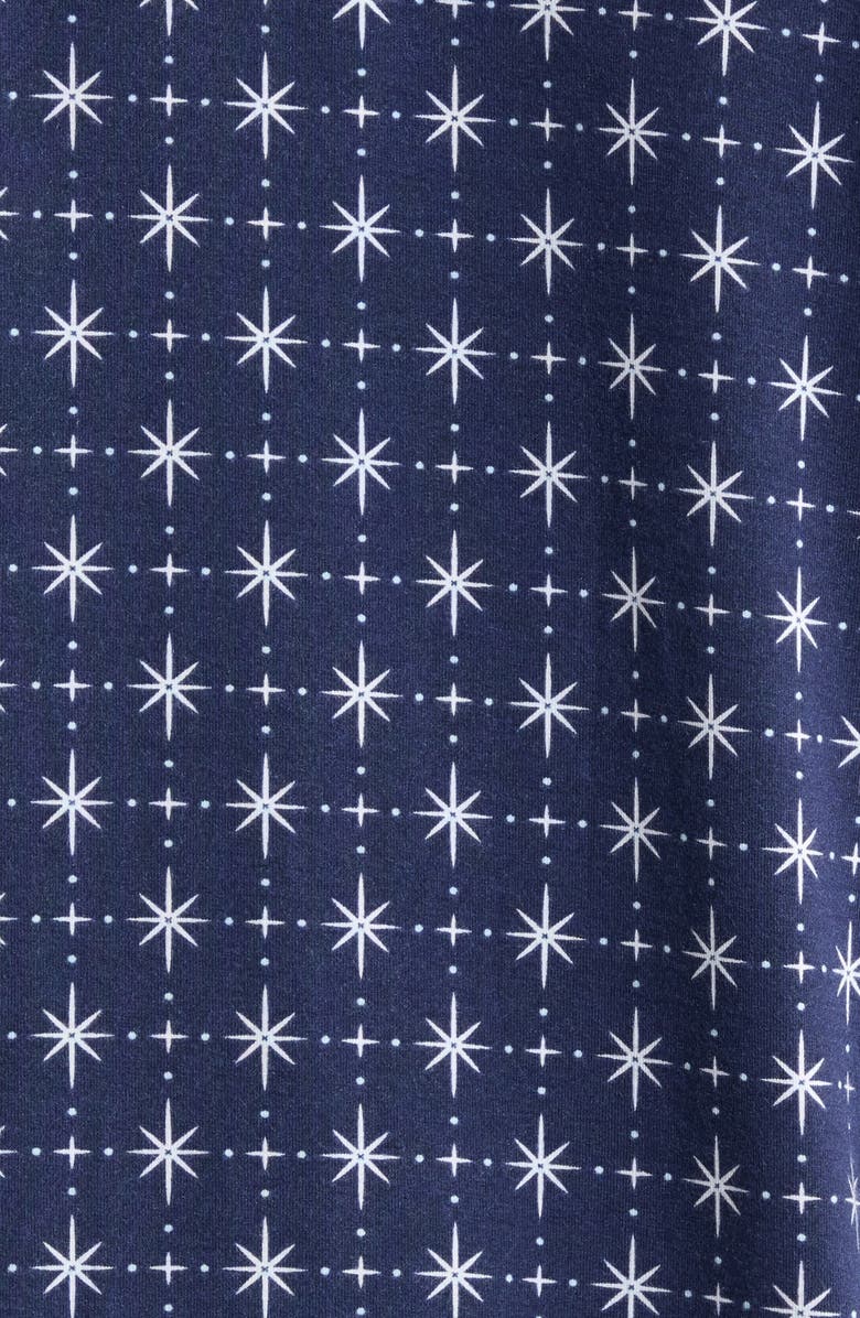 Nordstrom Moonlight Eco Crop Pajamas, Alternate, color, Navy- White Celestial Foulard