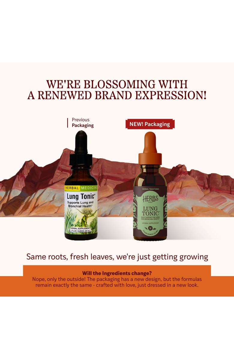 Herbs Etc. Lung Tonic - Promotes Healthy Lung Function - 1fl oz, Alternate, color, 