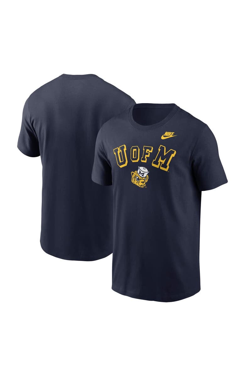 Nike Men's Nike Navy Michigan Wolverines Legacy Nickname T-Shirt, Main, color, Navy