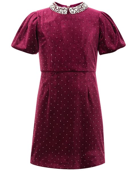 Elisa Velvet Mini Dress (toddler, Little Kid & Big Kid)