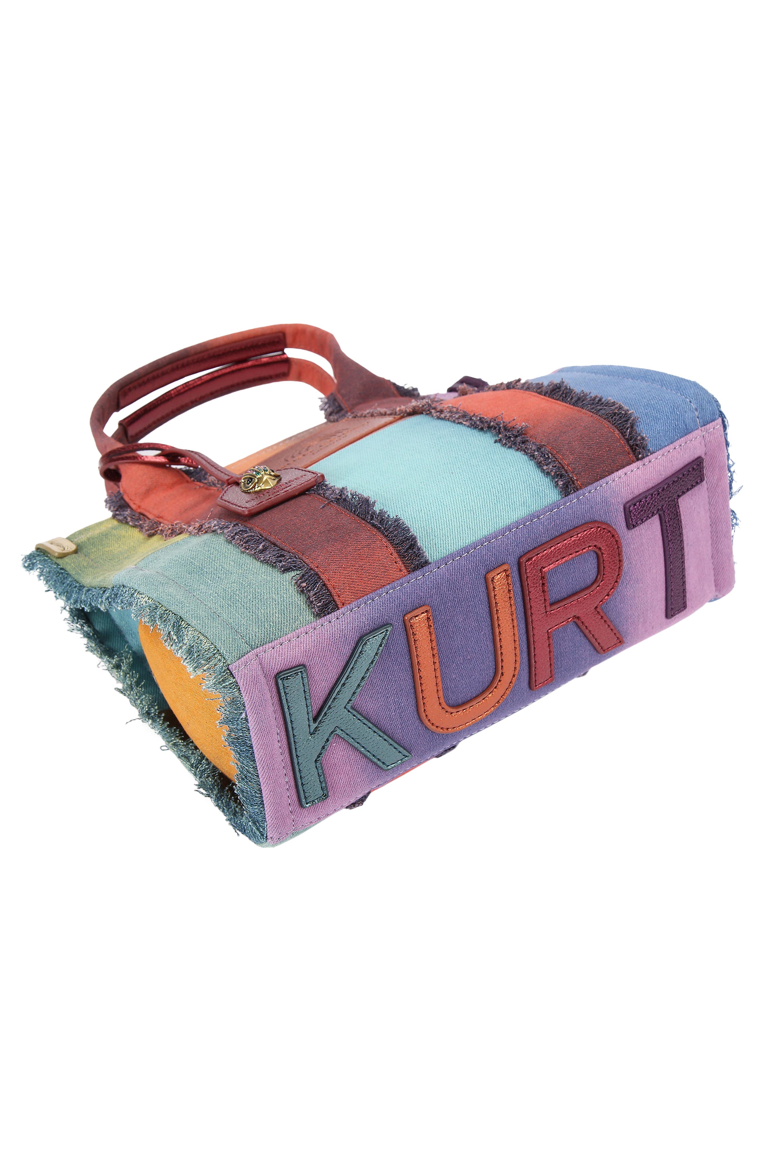 Kurt Geiger London Small Southbank Patchwork Denim Tote, Alternate, color, 