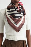 Missoni Zigzag Print Silk Square Scarf