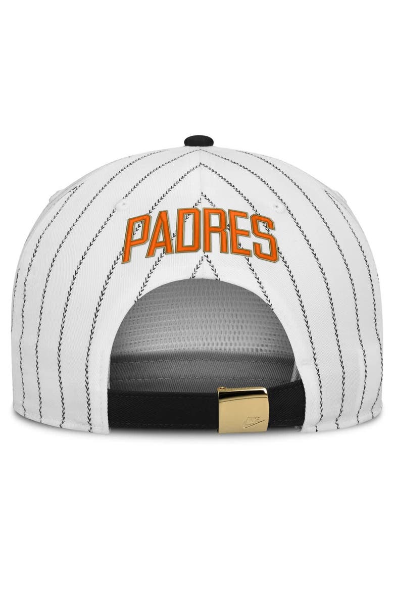 Men's Nike White/Black San Diego Padres Cooperstown Collection Pro Adjustable Hat, Alternate, color, White