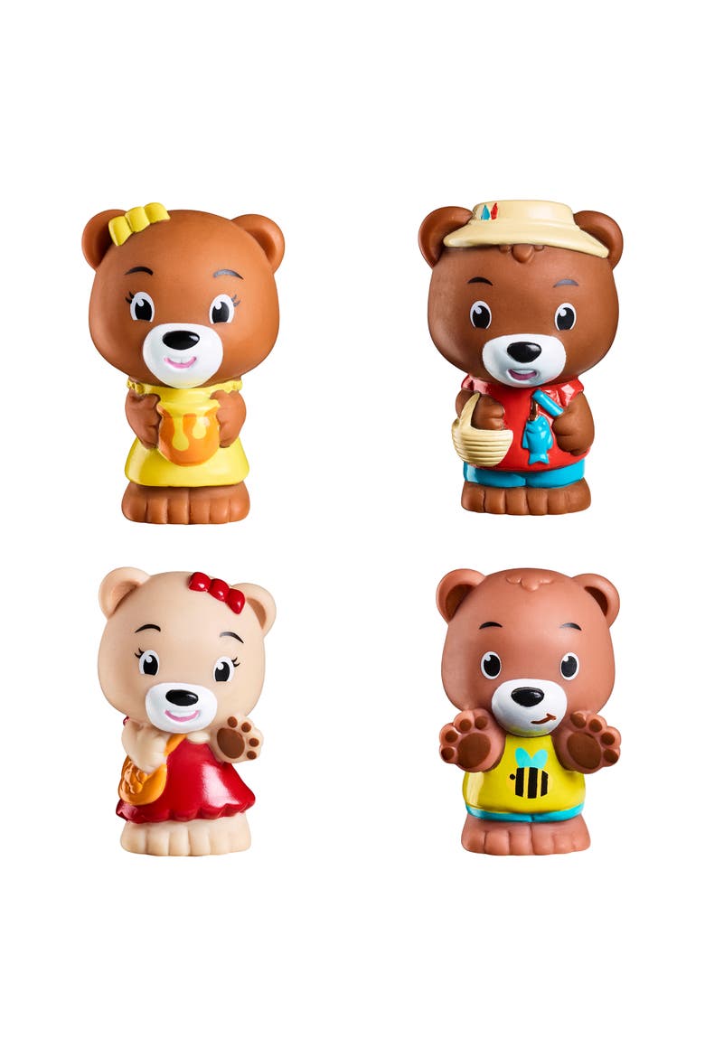 Browny Family 4 Bear Figurines, 1.752", Nature Playset, Main, color, Multicolored