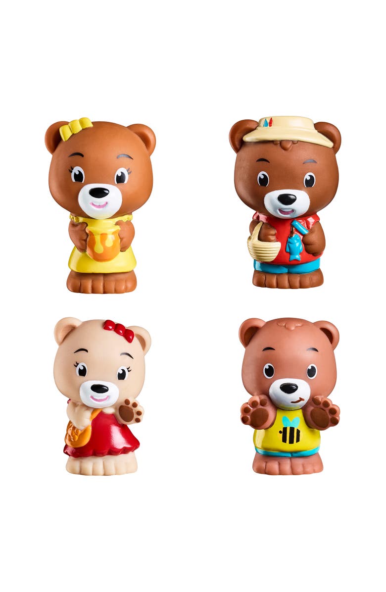 Timber Tots Browny Family 4 Bear Figurines, 1.752", Nature Playset, Main, color, Multicolored