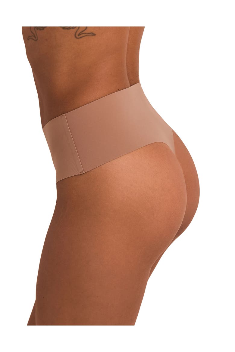 Gabbie Thong Panties, Alternate, color, Medium beige