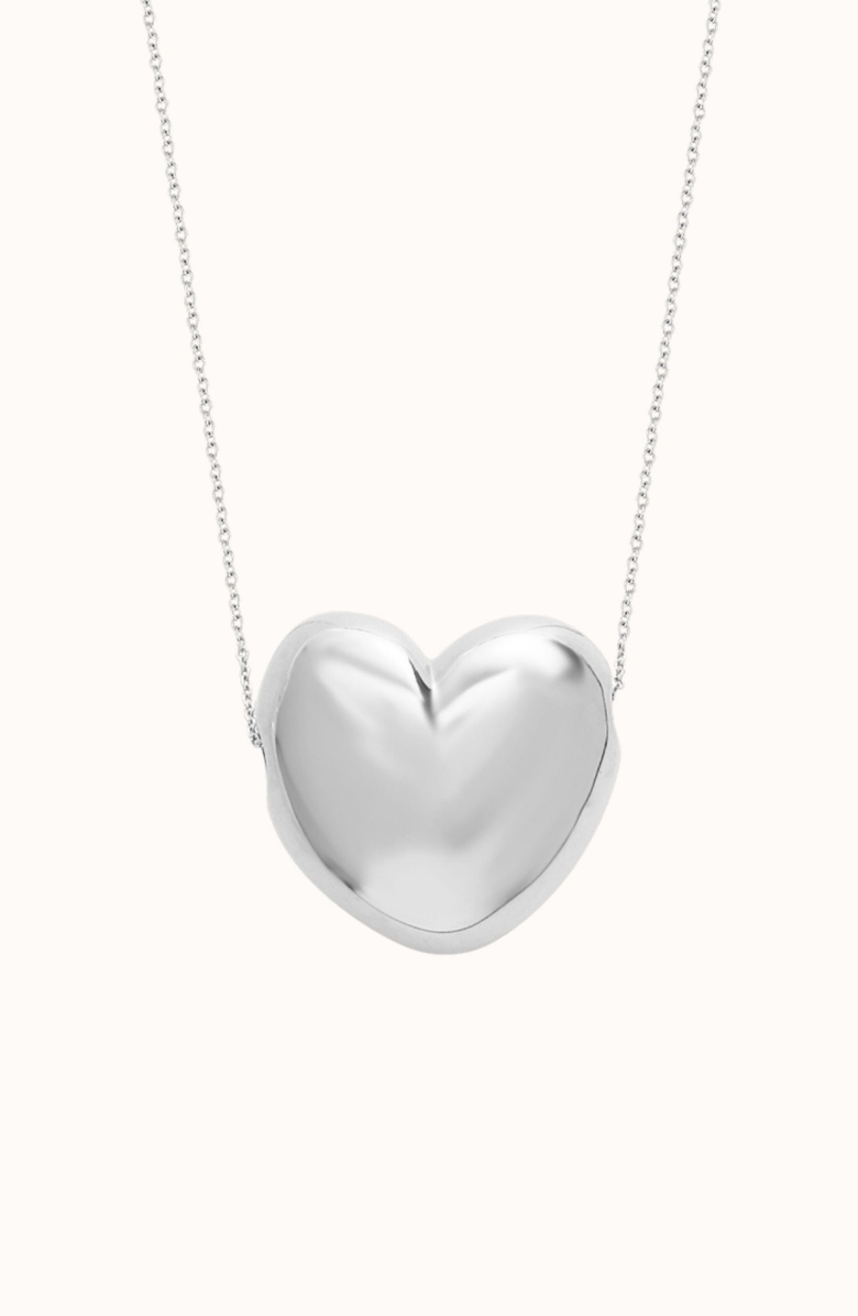 Joiana Jewelry Heart Necklace, Main, color, White Silver