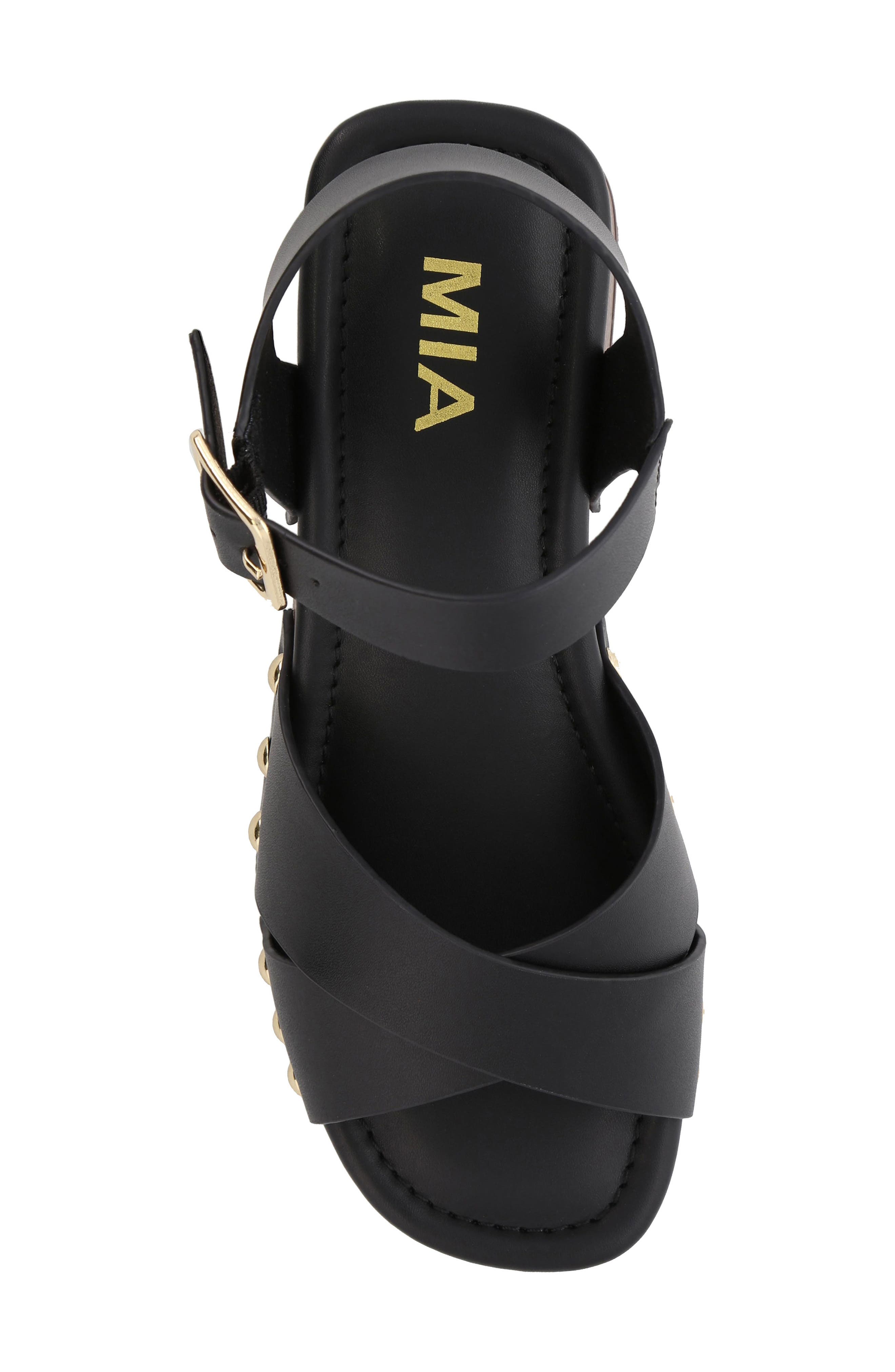 MIA Finna Platform Sandal, Alternate, color, Black